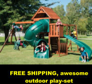 FREE SHIPPING, awesome outdoor play-set