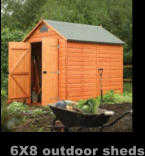 6X8 outdoor sheds
