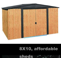 8X10, affordable sheds