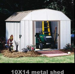 10X14 metal shed