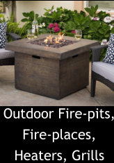 Outdoor Fire-pits, Fire-places, Heaters, Grills