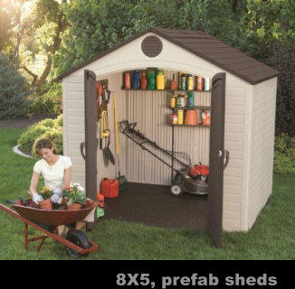 8X5, prefab sheds