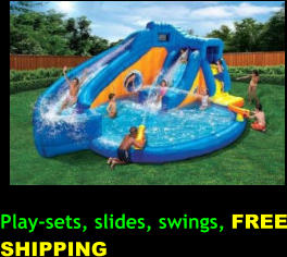 Play-sets, slides, swings, FREE SHIPPING