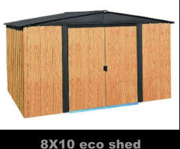 8X10 eco shed