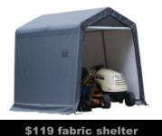 $119 fabric shelter