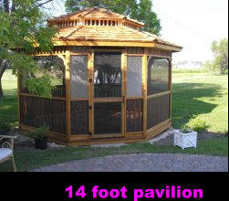 14 foot pavilion